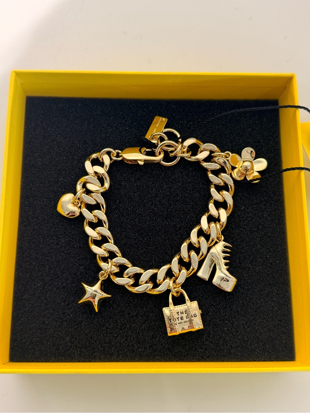 NWT Marc Jacobs THE MINI ICON CHARM BRACELET - gold
